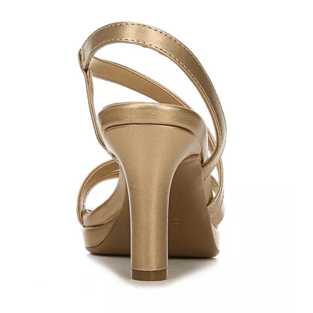 Naturalizer Women's Brenta Strappy Dress Sandals Bronze Pearl Size 7.5 - Picture 3 of 5